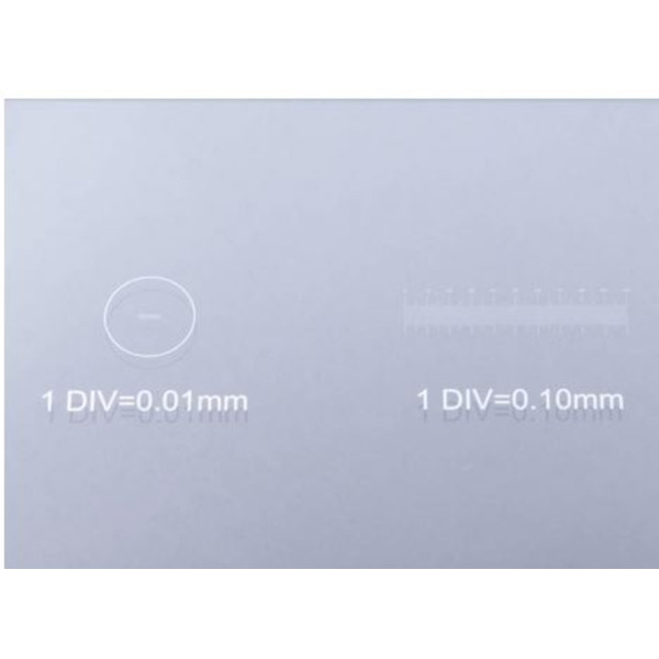 Bresser Object micrometers Microscope slides with micrometer scales 1/10 & 1/100 mm